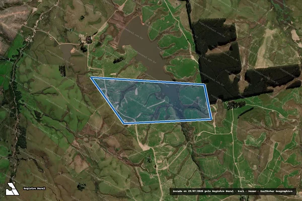Imagem de satélite de FAZENDA DILETA VI - 001 em Cacequi - RS