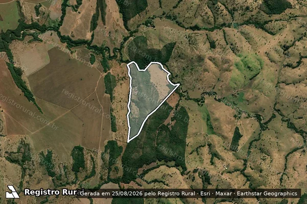 Imagem de satélite de FAZENDA ALVORADA CG - GLEBA 01 - GLEBA - 02 em Ipameri - GO