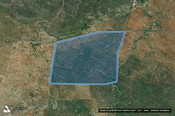 Imagem de satélite de FAZENDA CANA BRAVA - Gleba 2 em Canindé de São Francisco - SE