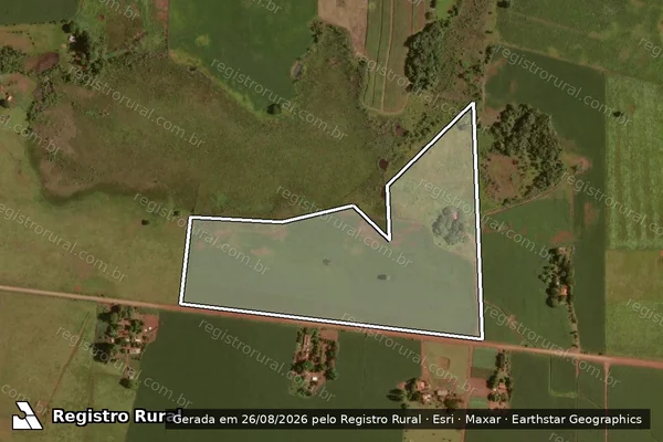 Imagem de satélite de PROJETO DE ASSENTAMENTO VISTA ALEGRE - Lote 10 em Sidrolândia - MS