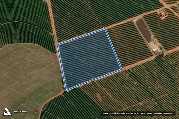 Imagem de satélite de FAZENDA GONÇALVES OU BOA VISTA - Parcela 1 em Monte Carmelo - MG