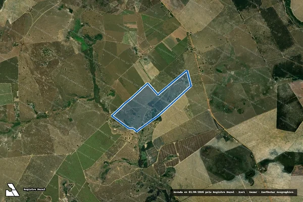 Imagem de satélite de Fazenda Boa Esperança - Parcela 1 em Lajedão - BA