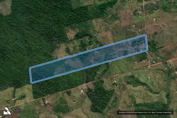 Imagem de satélite de P.A. Clezinho - Lote 82 - São Raimundo em Breu Branco - PA