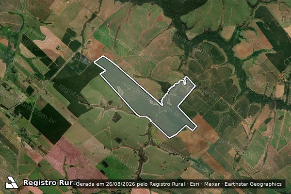 Imagem de satélite de Fazenda Água Fria - Parte 1 em Getulina - SP
