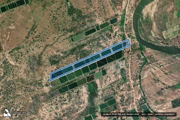 Imagem de satélite de SITIO CAIÇARA - Parte 1 em Jaguaruana - CE