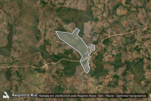 Imagem de satélite de FAZENDA BOA VISTA  - QUINHÃO 18 em Crixás - GO