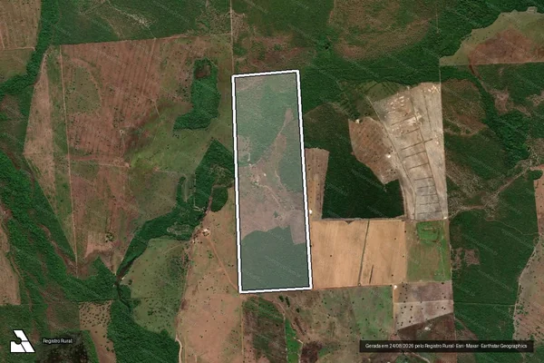 Imagem de satélite de FAZENDA GROTÃO - PARTE DO LOTE 26 DO LOT° PIUM RIO DO COCO DA 11ª ETAPA - 01 em Pium - TO