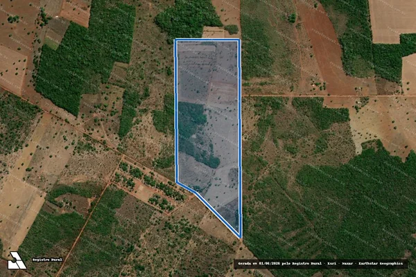 Imagem de satélite de LOTE 16, P.A. BARROCA - LOTE 16 em Caseara - TO