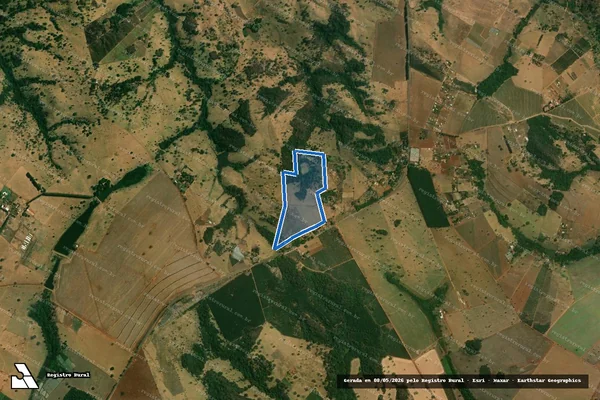 Imagem de satélite de Fazenda Macaúba ? Quinhão 01 - Parte 1 em Goianápolis - GO