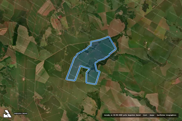 Imagem de satélite de FAZENDA SÃO PAULO  GLEBA A E B em Maracaju - MS