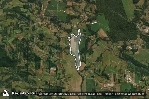 Imagem de satélite de Parte dos Blocos 3 e 4 - Gleba 1 em São Miguel do Oeste - SC