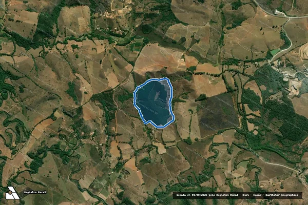 Imagem de satélite de Fazenda São Francisco da Barra - Parte 1 em Prados - MG
