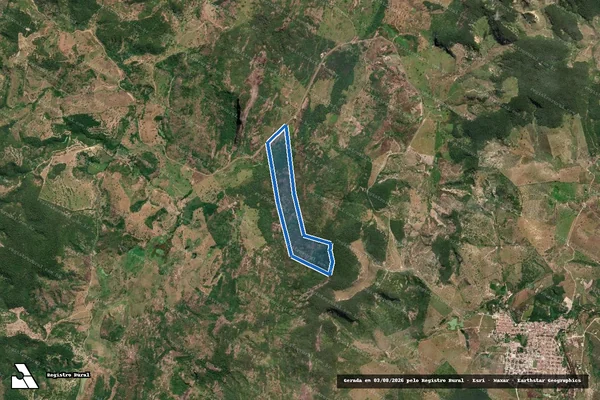 Imagem de satélite de FAZENDA BELEZA - GLEBA 01 em Rubim - MG