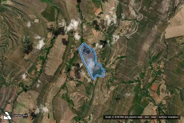 Imagem de satélite de FAZENDA POLONIA - 001 em Água Fria de Goiás - GO