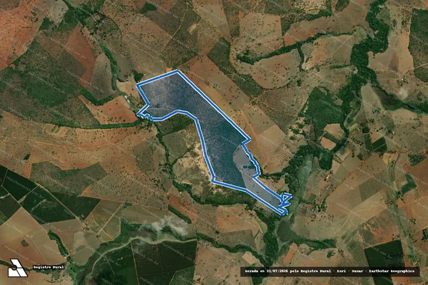 Imagem de satélite de FAZENDA ATERRADO-GLEBA 01 - Gleba I em Pompéu - MG