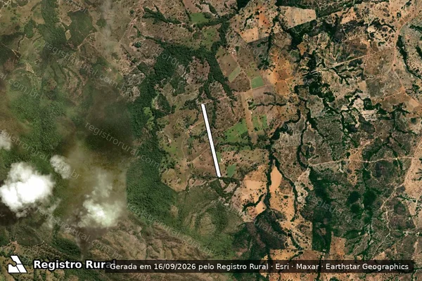 Imagem de satélite de Estrada Vicinal 04 - Projeto de Assentamento Santo Antônio das Areias / Estrada Vicinal 04 - PA Santo Antônio das Areias