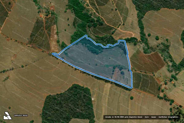 Imagem de satélite de Fazenda Guarani - 01 em Monte Santo de Minas - MG