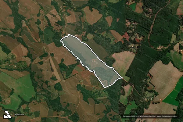 Imagem de satélite de QUINHÃO Nº 25, IMÓVEL DENOMINADO JUQUIÁ DE CIMA - Parte 2 em Goioxim - PR