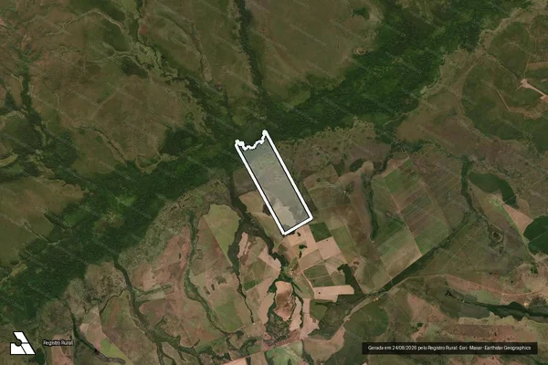 Imagem de satélite de Fazenda Morro da Ema II - Parte 1 em Nova Nazaré - MT