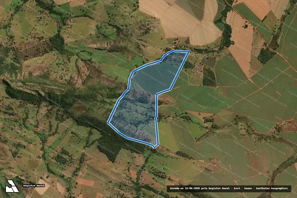 Imagem de satélite de FAZENDA SOLIDÃO - FAZENDA SOLIDÃO em Ipiranga de Goiás - GO