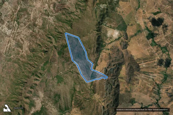 Imagem de satélite de FAZENDA COVANCA - PARTE 1 DE 2 em Monte Alegre de Goiás - GO