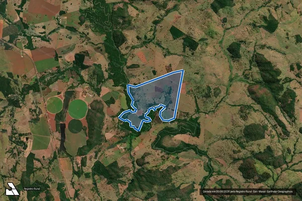 Imagem de satélite de FAZENDA BOA VISTA em Varjão - GO
