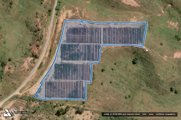 Imagem de satélite de FAZENDA SOL NASCENTE - Parte 2 em Rio do Prado - MG