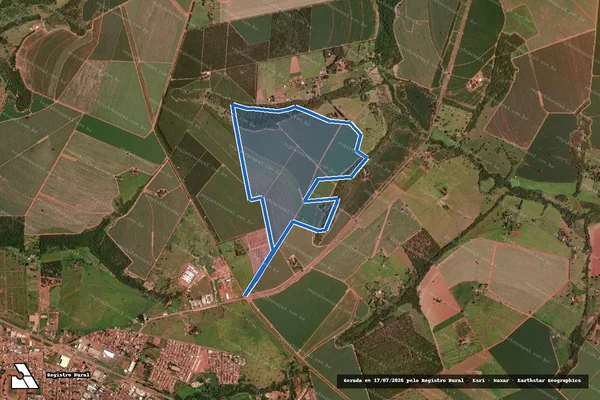 Imagem de satélite de Fazendas São Bento da Ressaca e Almecega - Parcela 1 em Frutal - MG