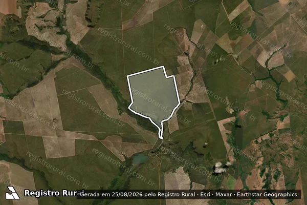 Imagem de satélite de FAZENDA SANTA MÔNICA - Parte 1 em Campinápolis - MT