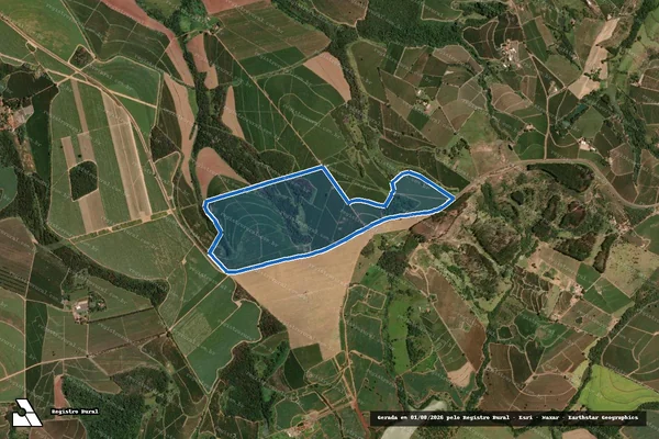 Imagem de satélite de Fazenda Nossa Senhora Aparecida - PARTE 02 em Pedregulho - SP
