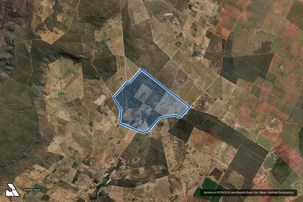 Imagem de satélite de Fazenda Sapé - Parte 1 em Verdelândia - MG