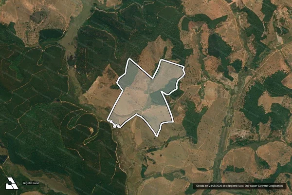 Imagem de satélite de FAZENDA PRIMAVERA] - Parte 1 em São João Evangelista - MG