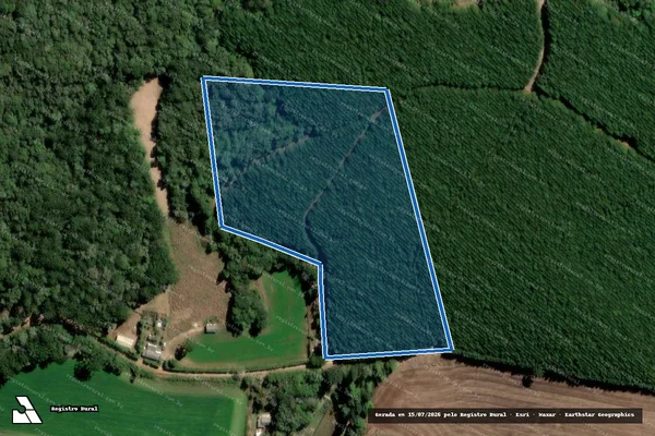Imagem de satélite de Fazenda Tirania - Matrícula -3909 em Piraí do Sul - PR