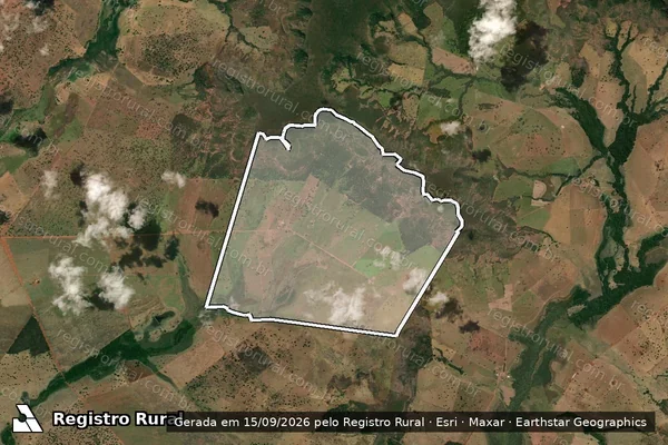 Imagem de satélite de FAZENDA BOM JARDIM - 001 em Santa Vitória - MG