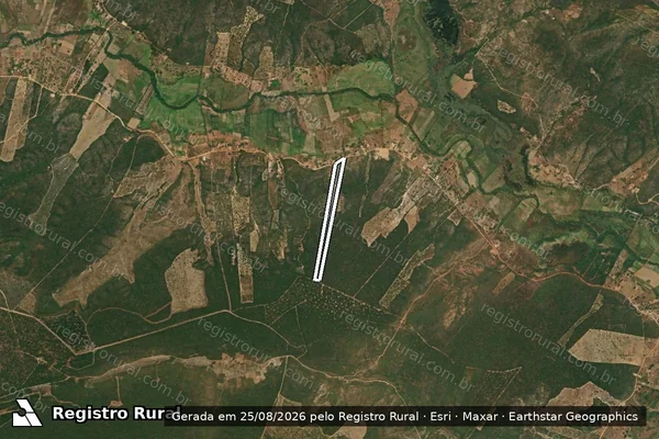 Imagem de satélite de FAZENDA LADEIRA DA PEDRINHA - Parte 2 em Rio Pardo de Minas - MG