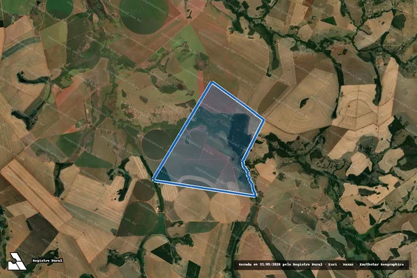 Imagem de satélite de FAZENDA CATINGUEIRA - Parte 1 em Pontalina - GO