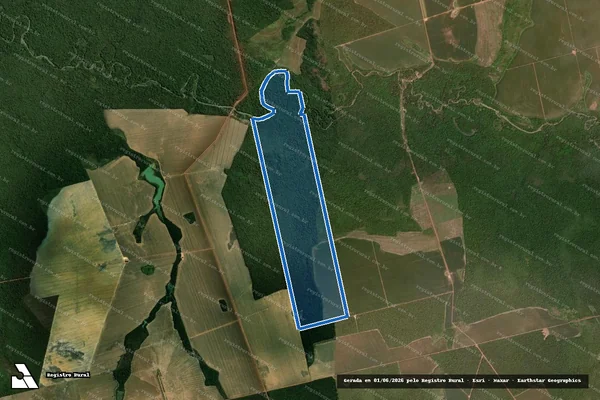 Imagem de satélite de FAZENDA TERRA VERDE II - Parte 2 em Confresa - MT