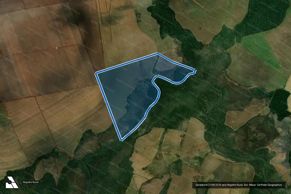 Imagem de satélite de Fazenda Pau Brasil - Parte 1 em Rio Brilhante - MS