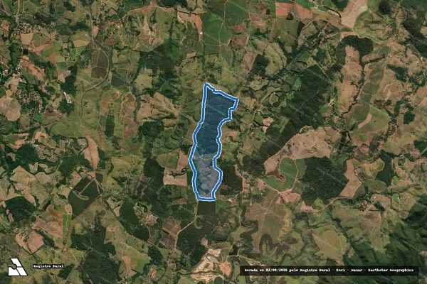 Imagem de satélite de Fazenda São Rafael - Parte 2 em Amparo - SP