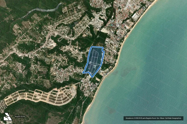 Imagem de satélite de SITIO SOL NASCENTE - Parcela 1 em Porto Seguro - BA