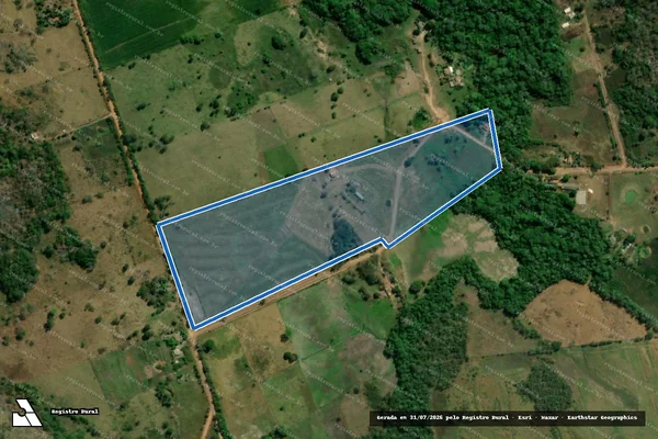 Imagem de satélite de Projeto de Assentamento Campina - Lote 23 em Bodoquena - MS