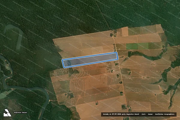 Imagem de satélite de Lote 331 ? Projeto de Assentamento Pontal do Marape - LOTE 331 em Nova Mutum - MT