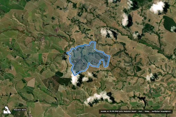 Imagem de satélite de Fazenda Esperança - Gleba Pinheiros em Montanha - ES