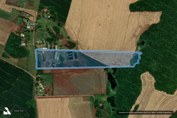 Imagem de satélite de FRAÇÃO DO LOTE 86 DA 3º SECÇÃO SANTO CRISTO  A  - Parcela 1 em Santa Rosa - RS