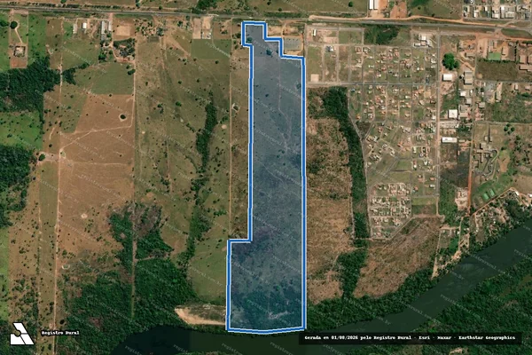 Imagem de satélite de LOTES 09-REM/09-B-REM UNIFICADOS - GLEBA 10 - SETOR PROSPERIDADE - P.I.C GY-PARANÁ - Parte 1 em Cacoal - RO
