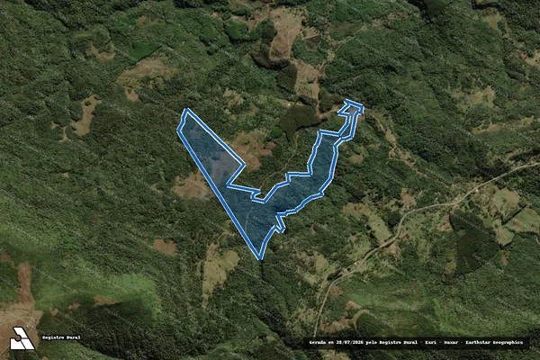 Imagem de satélite de FAZENDA ALTO DA SERRA DOS PEREIRAS - Lote 1 em Rio Rufino - SC