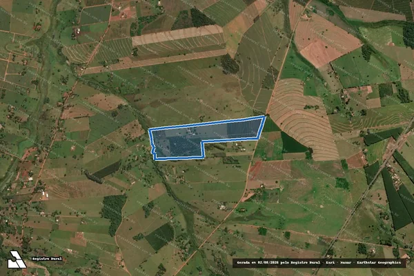 Imagem de satélite de Sitio Bela Vista - Gleba Unificada em Jales - SP