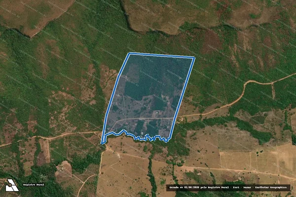 Imagem de satélite de FAZENDA CAMPO NOVO - 001 em Lajeado - TO