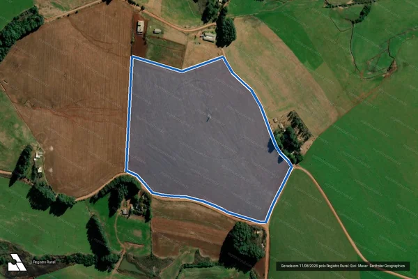 Imagem de satélite de PE Tupã II Cachoeiras ? Lotes - Lote 09 em Tupanciretã - RS