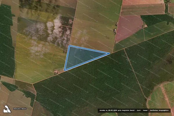 Imagem de satélite de LOTE 504 ? P.A PINGOS D AGUA - Parte 1 em Querência - MT